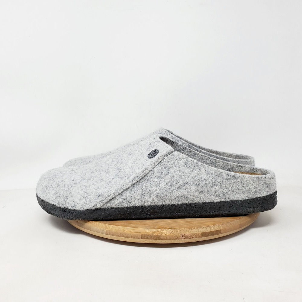 Birkenstock Zermatt Clogs 41 Womens 10 Grey Wool Slip On Mule Comfort Shoes - Picture 6 of 13